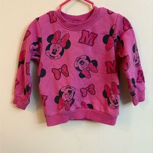 4/30$ Disney Minnie Mouse Pink Kids Sweatshirt 18-24 months